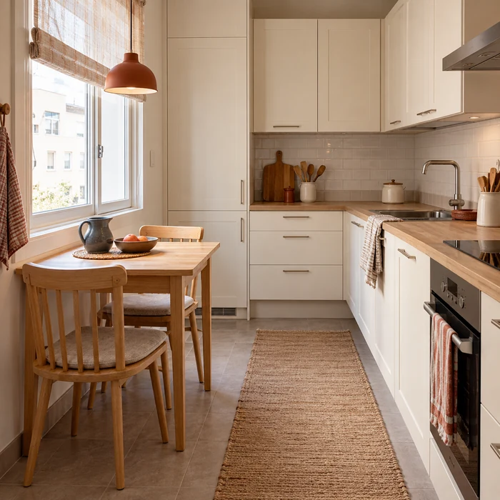 Cómo crear una zona para comer en una cocina pequeña