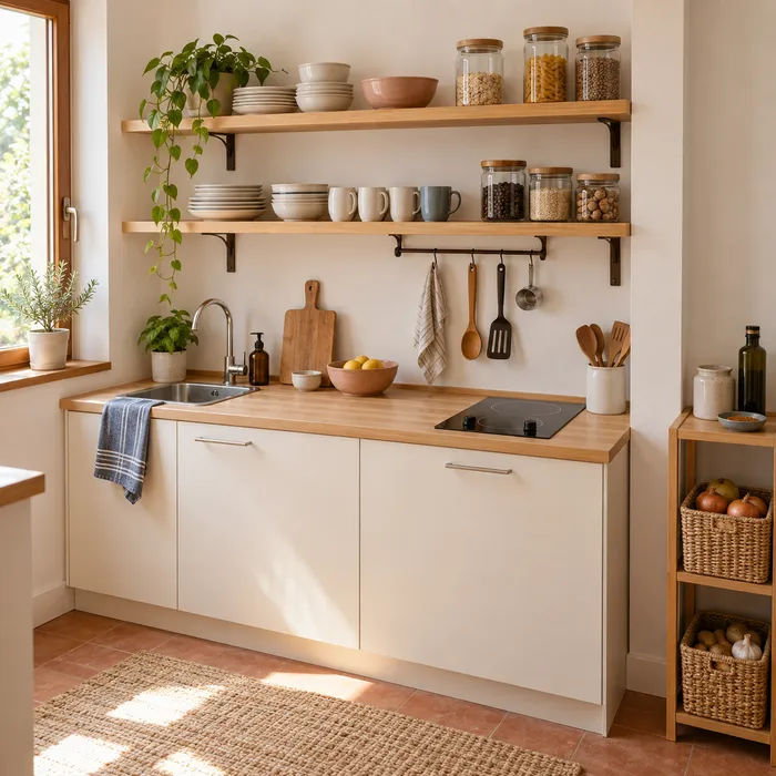Cómo organizar una cocina con pocos armarios